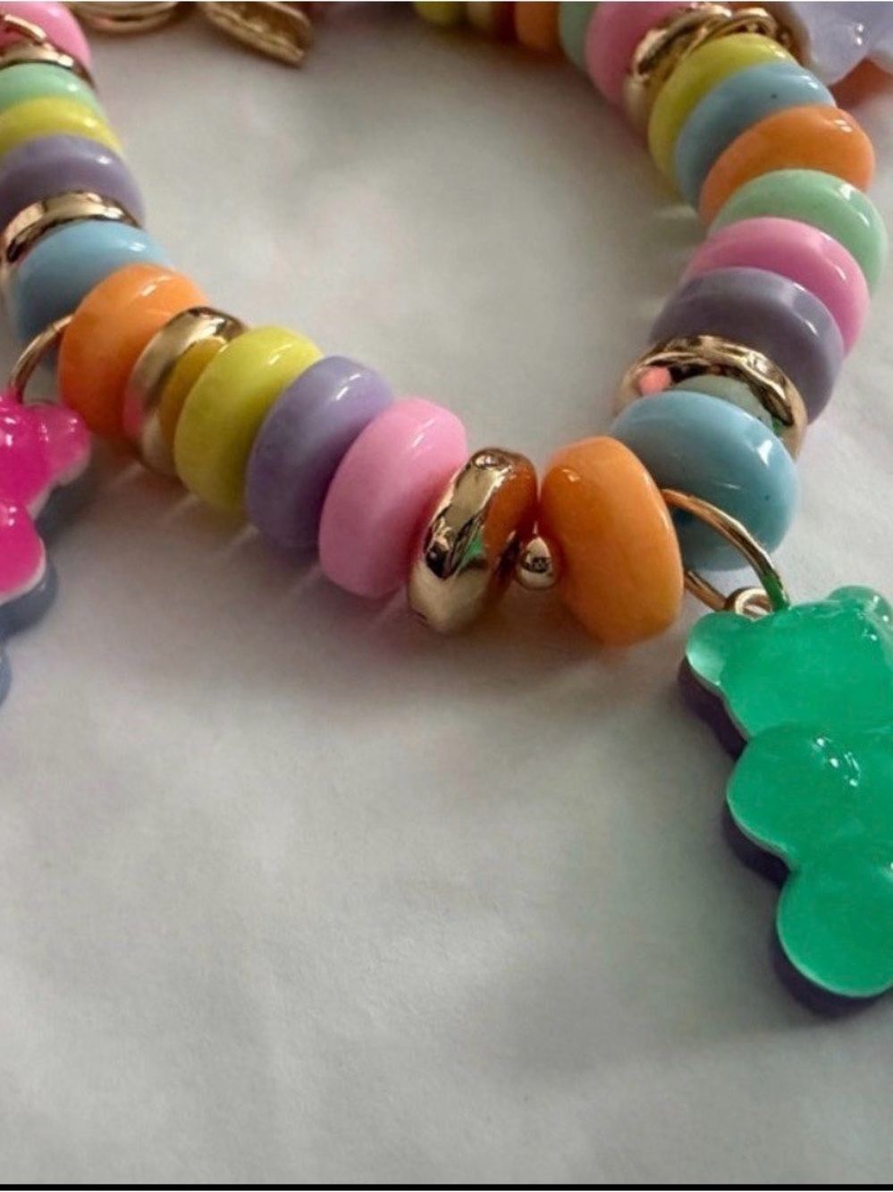 Betsey Johnson Pastel Gummy Bear Charm Bracelet - Multicolor - Picture 4 of 5